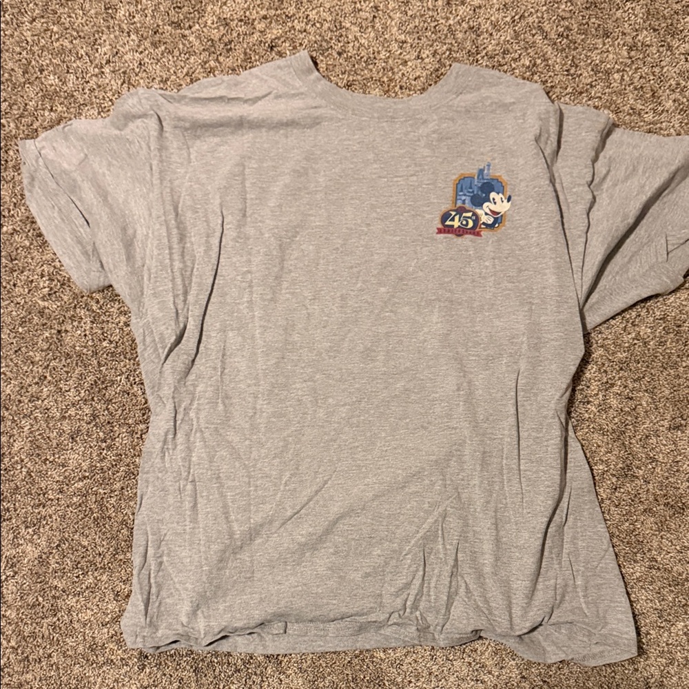 Magic Kingdom 45th Anniversary Gray Shirt by Hanes